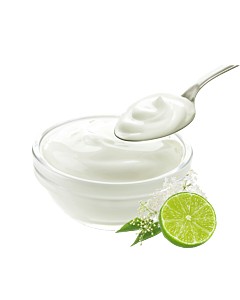Heumilch Holunder-Limettenjoghurt